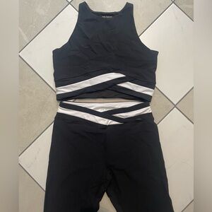 Joe Fresh Black and White Activewear Set
